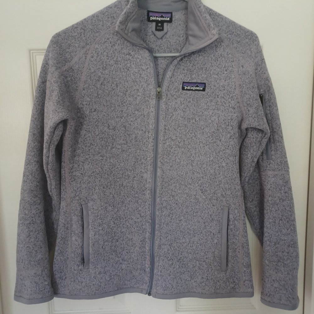 Patagonia Heathered Gray Zip-Up Fleece Better Sweater